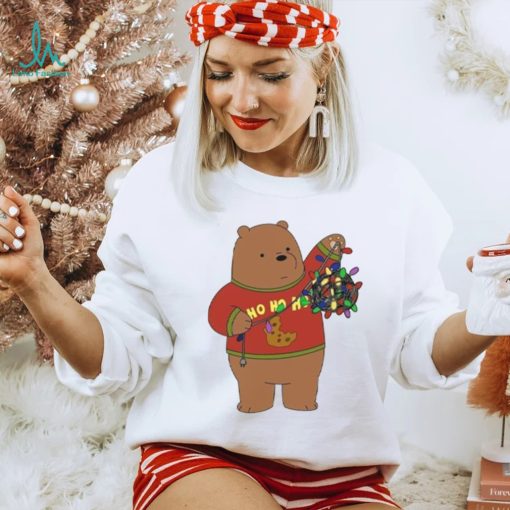 Brown Bear And Christmas Lights Shirt
