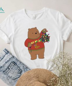 Brown Bear And Christmas Lights Shirt