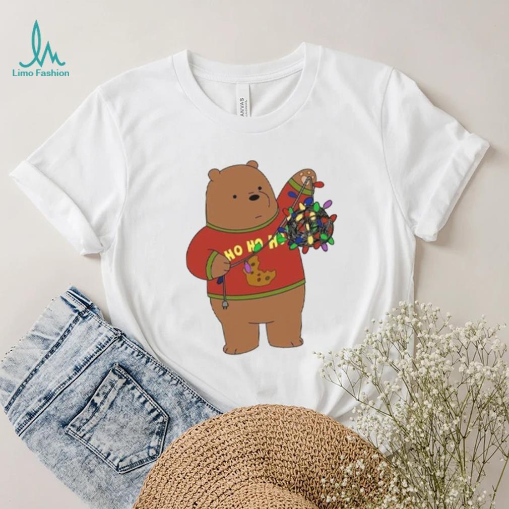 Brown Bear And Christmas Lights Shirt Brown Bear And Christmas Lights Shirt
