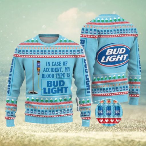 Bud Light Beer Ugly Christmas Sweater Gift Christmas