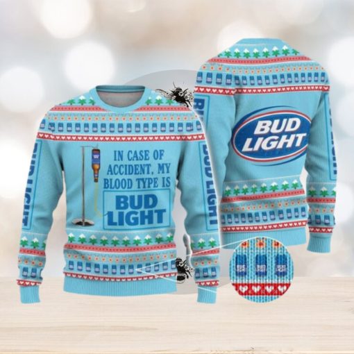 Bud Light Beer Ugly Christmas Sweater Gift Christmas