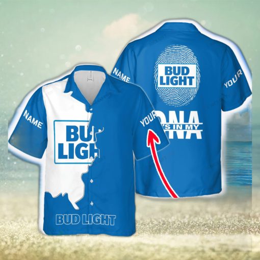 Bud Light Surf Custom Name Design Hawaiian Shirt For Men And Women Gift Beach