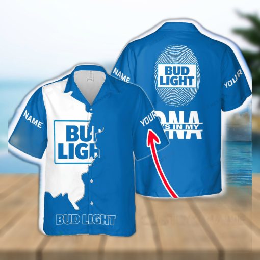 Bud Light Surf Custom Name Design Hawaiian Shirt For Men And Women Gift Beach