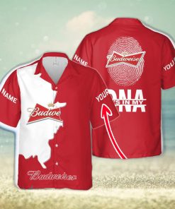 Budweiser Palm Custom Name Design Hawaiian Shirt For Men And Women Gift Beach