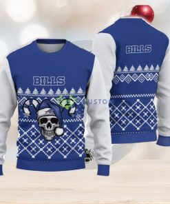 Buffalo Bills Christmas Skull Halloween Ugly Christmas Sweater