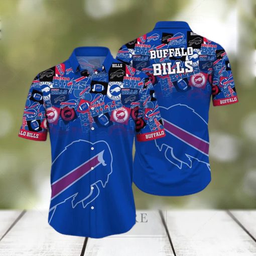 Buffalo Bills Logo Blue NFL Hawaiian Shirt Gift for Fans