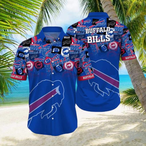 Buffalo Bills Logo Blue NFL Hawaiian Shirt Gift for Fans