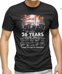 Buffy The Vampire Slayer 26 Years 1997 2023 Thank You For The Memories Signatures Shirt