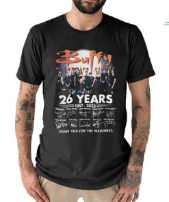 Buffy The Vampire Slayer 26 Years 1997 2023 Thank You For The Memories Signatures Shirt