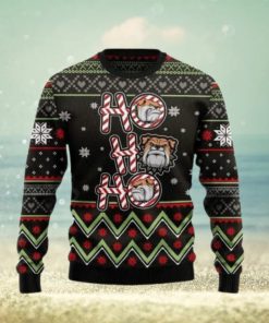 Bulldog Ho Ho Ho Ugly Christmas Sweater 3D Gift Christmas Funny