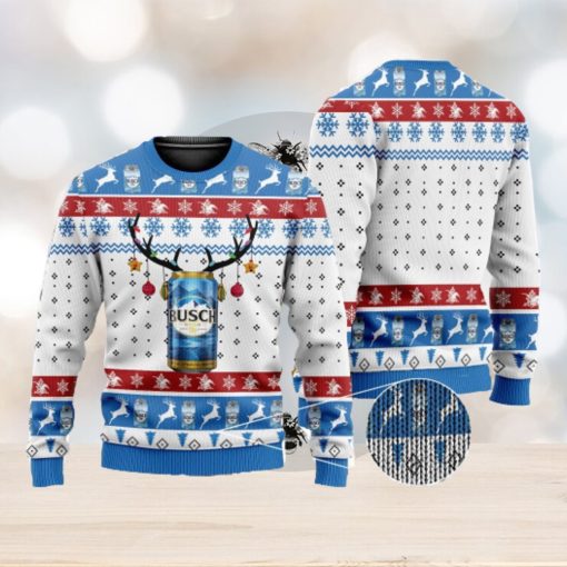 Busch Beer 3D All Over Printed Ugly Christmas Sweater Christmas Gift For Family