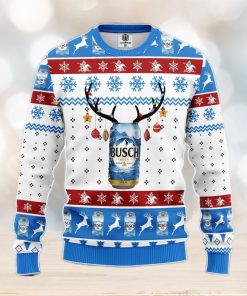 Busch Blue White Ugly Christmas Sweater Amazing Gift Men And Women Christmas Gift