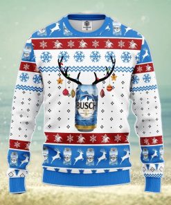 Busch Blue White Ugly Christmas Sweater Amazing Gift Men And Women Christmas Gift