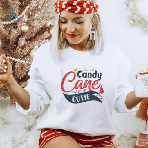 Candy Cane Cutie Christmas Holiday Quote’ Men’s V Neck T Shirt