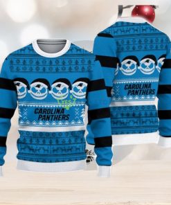 Carolina Panthers Christmas Cool Reindeer 3D Ugly Christmas Sweater For  Fans - YesItCustom