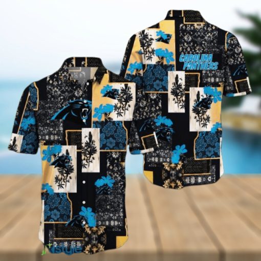 Carolina Panthers Map US Pattern Hawaiian Shirt Short Sleeve For Men And Women