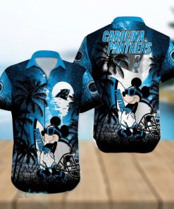 Carolina Panthers NFL Team Logo Baby Yoda Hawaiian Shirt