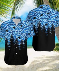 Carolina Panthers Ninja Cloud Blackest Hawaiian Shirt Holiday Gift For Halloween