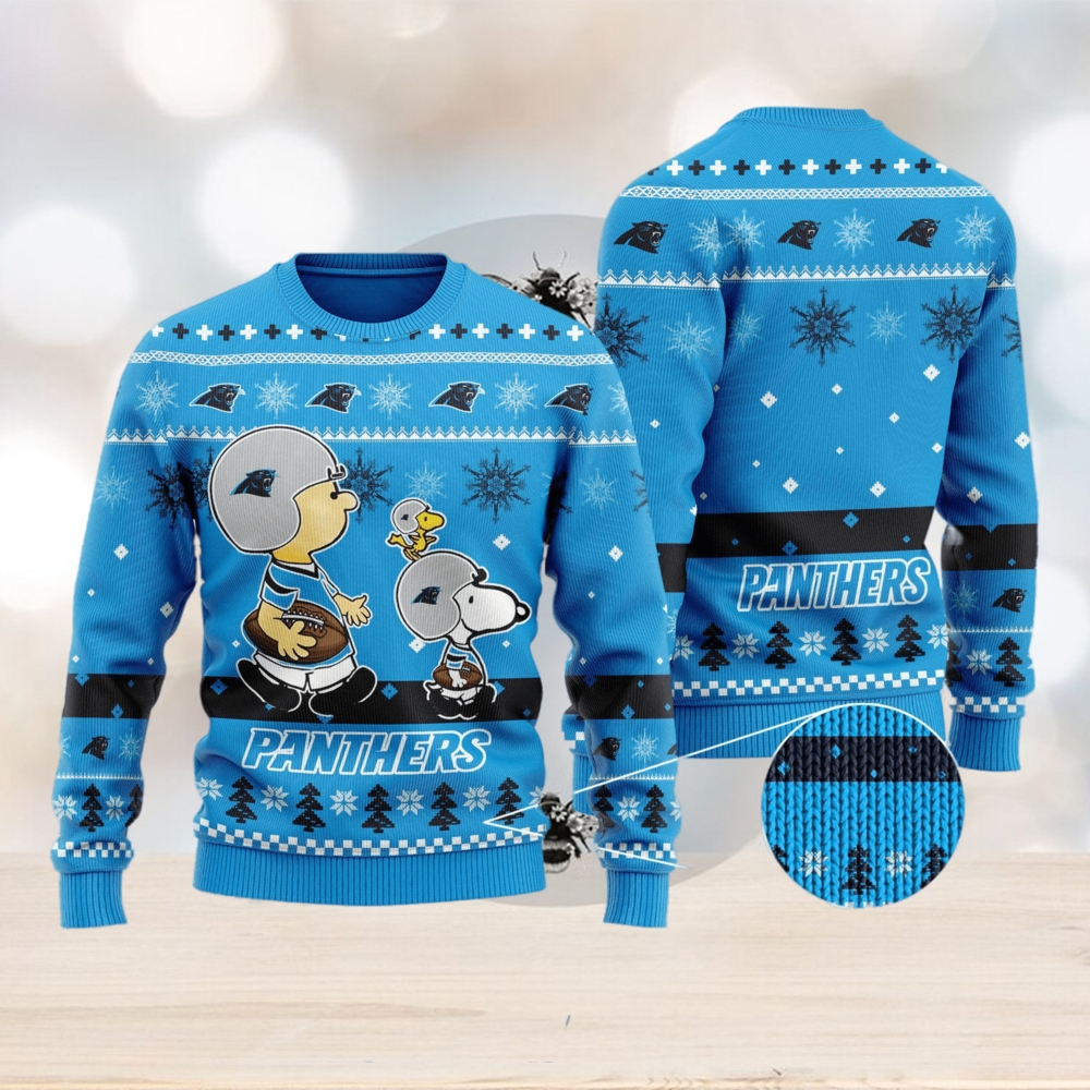 Carolina Panthers Santa Ugly Christmas Sweater 3D Gift For Fans