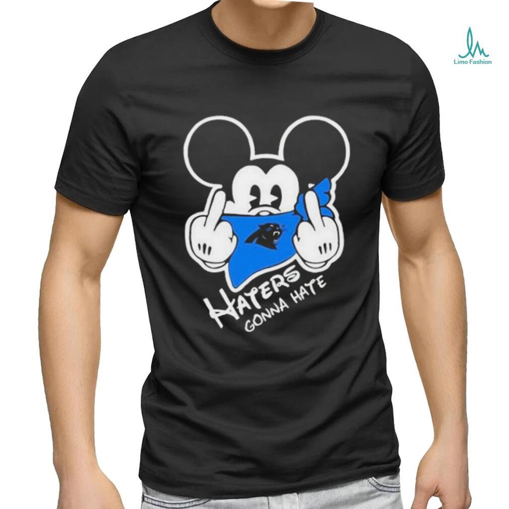 Carolina panthers haters gonna hate mickey mouse shirt, hoodie, sweater,  long sleeve and tank top