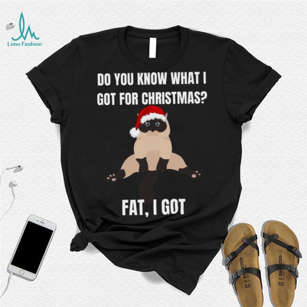 Cat Meme Do You Know That I Got For Fat I Got Fat Christmas T