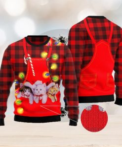 Cat Pocket Christmas Ugly Christmas 3D Sweater