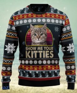 Cat Show Me Your Kitties 3D Ugly Christmas Sweater