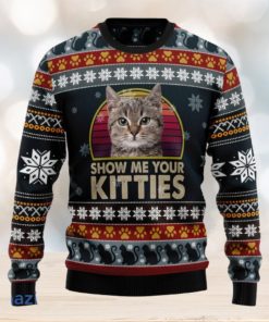 Cat Show Me Your Kitties 3D Ugly Christmas Sweater