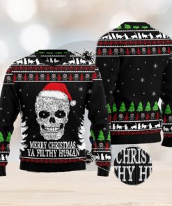 Christmas Gift New Orleans Saints Skull Pattern 3D Ugly Christmas Sweater  For Men And Women