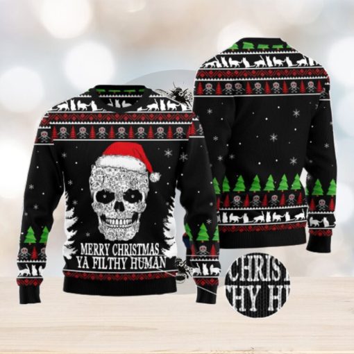 Cat Skull Santa Ugly Christmas Sweater AOP All Over Printed Sweater