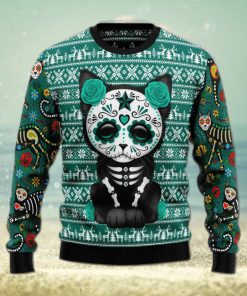 Cat Sugar SkulL Special Design Christmas 3D Sweater