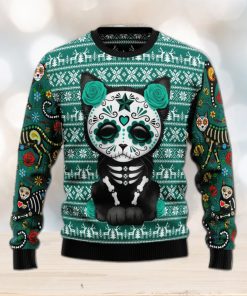 Cat Sugar SkulL Special Design Christmas 3D Sweater