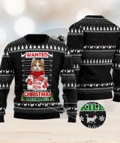 Cat Treekiller Wanted Meow Meow Meow Christmas Treekiller Black Christmas 3D Sweater