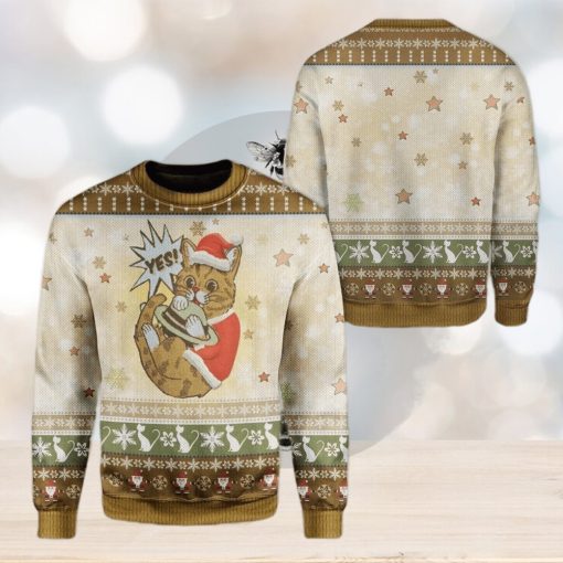 Cat Unisex Ugly Sweater For Christmas