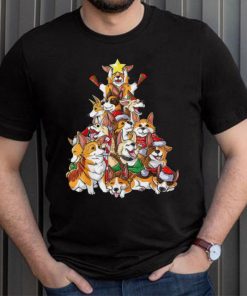 Caterpillar Corgi Christmas Tree Dog Santa Merry Corgmas Xmas Dogmas T shirt