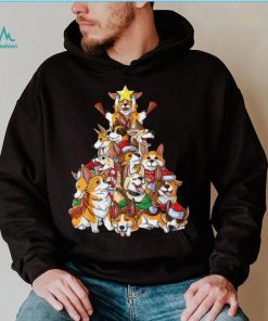Caterpillar Corgi Christmas Tree Dog Santa Merry Corgmas Xmas Dogmas T shirt