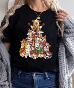 Caterpillar Corgi Christmas Tree Dog Santa Merry Corgmas Xmas Dogmas T shirt