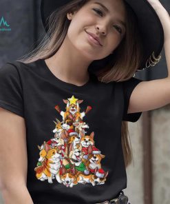 Caterpillar Corgi Christmas Tree Dog Santa Merry Corgmas Xmas Dogmas T shirt