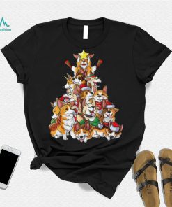 Caterpillar Corgi Christmas Tree Dog Santa Merry Corgmas Xmas Dogmas T shirt