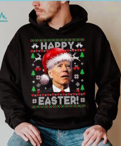 Caterpillar Funny Joe Biden Happy Easter Ugly Christmas Long Sleeve T shirt