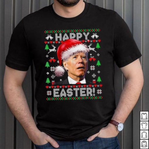 Caterpillar Funny Joe Biden Happy Easter Ugly Christmas Long Sleeve T shirt