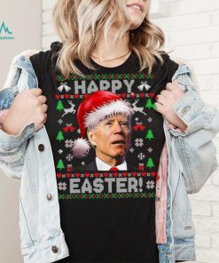 Caterpillar Funny Joe Biden Happy Easter Ugly Christmas Long Sleeve T shirt