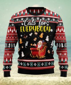 Cats For Everybody Merry Christmas Ugly Christmas Sweater Funny Christmas Gift For Family