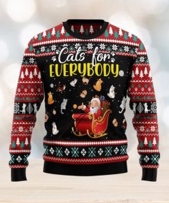 Cats For Everybody Merry Christmas Ugly Christmas Sweater Funny Christmas Gift For Family