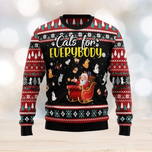 Cats For Everybody Merry Christmas Ugly Christmas Sweater Funny Christmas Gift For Family