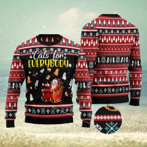 Cats For Everybody Merry Christmas Ugly Christmas Sweater