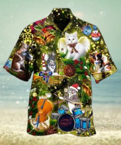 Cats Merry Christmas Angel Limited Edition Hawaiian Shirt