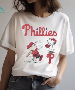 Charlie Brown And Snoopy Playing Baseball Philadelphia Phillies MLB 2023 Shirt