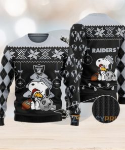 Charlie Brown Peanuts Snoopy Raiders NFL Ugly Sweater