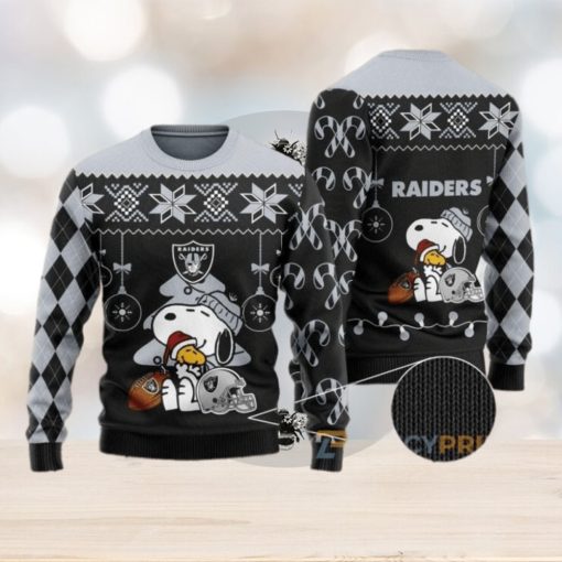 Charlie Brown Peanuts Snoopy Raiders NFL Ugly Sweater